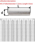 Stainless Steel Cylindrical Locating Dowel Pins M5 M6 M8 Set Of 5 To 50 Pieces In Solid Round Bar Form Lengths diagram