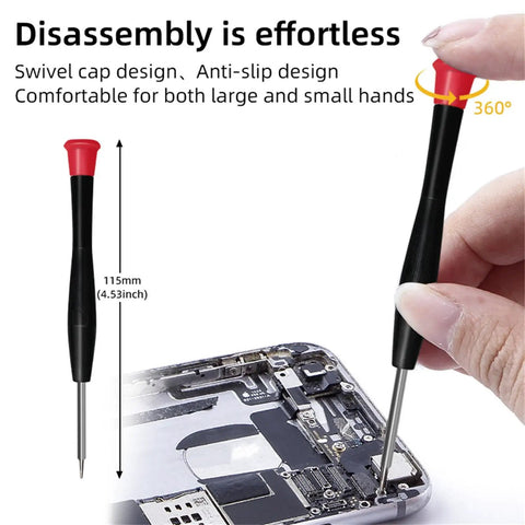 Using precision screwdriver from Must Have 22 In 1 Electronics Repair Tool Kit With Magnetic Precision Screwdriver Set