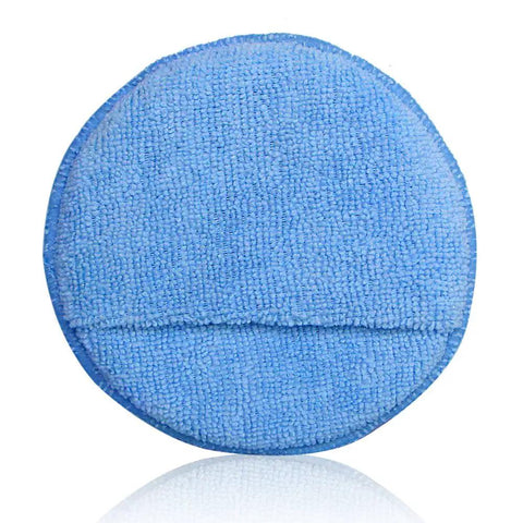 Ultra Soft Microfiber Wax Applicator Pads With Finger Pocket For Cars Foam Sponge 5 Inch Diameter Blue Pack Of 10 Ideal For Waxes Sealants And Glazes No Scratch Absorbent Detailers Favorite