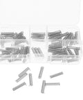 Housoutil Mini Compression Springs Kit With 100 Stainless Steel Mechanical Assortment Pieces For Tough DIY Repairs On Cars Doors Curtains And Heavy Duty Gadgets That Make Your Fixing Quest Super Easy And Cool.