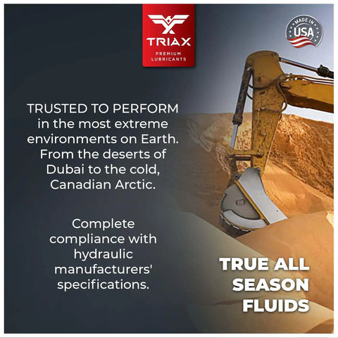 Powerflow AW 32 MultiViscosity HLP Hydraulic Oil For Heavy Duty Equipment With 6,000 Hour Extended Life Triple Anti Wear Boost All Season Performance Pour Point Minus Forty Fahrenheit Virtually Zero Foaming One Gallon