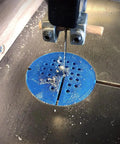 Band Saw Throat Plate Table Insert For Hitachi CB13F Replacement Part 726936 With Honed Edges And Perforated Feed Surface