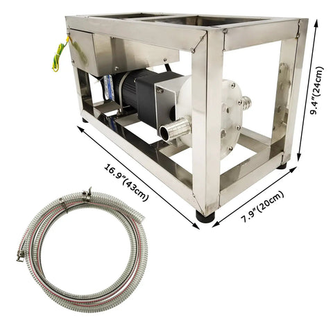 Lgxenzhuo Gear Pump For Viscous Liquid Transfer 5.7L Min Flow 60 Rpm 110v Pure Copper Motor Handles Soap Dish Wash Body Wash No Particles Suction Lift 9.8Ft Max Head 16.4 Ft Reliable Performance