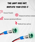 Five Pack 6mm Car LED Indicator Lights 12V With 147mm Wire IP66 Water Resistant Signal Lamps High Bright Beads For Replacing Brake Lights For Your Ride Metal Car Accessories Push Button Switch Green - features and benefits illustration