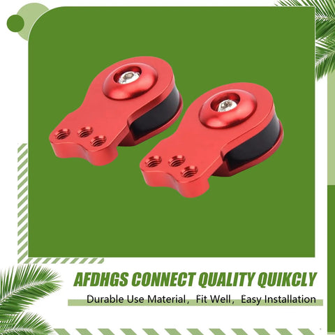 2 Pack Aluminum Servo Saver Set For 25T Plastic Output Gear With Adjustable High Torque Servo Arms 18Mm Red Dual Upgrade For Rc Cars And Trucks Customizable Spring Tension For Precision Control, red aluminum servo savers