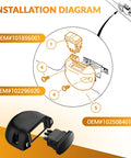 Installation diagram for Golf Cart Forward Reverse Rocker Switch And Housing Kit For Electric Club Car Precedent Tempo Onward