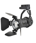 Vintage Industrial Track Light Head For Home And Retail, 5W GU10 LED, 3000K Warm White, H Type Track Lighting, Black Finish