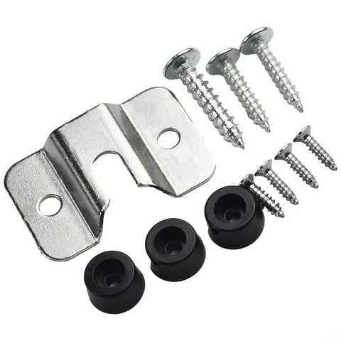 Heavy Duty Metal Wall Mount Bracket With Screws And Pads For Secure Dartboard Hanging On Wall Backboard Or Cabinet Silver Finish Easy Install Hardware Kit