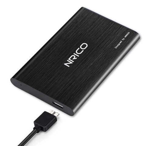Ultra Slim 750GB Portable External Hard Drive USB 3.0 HDD Storage For PC Desktop Laptop Mac PS4 Xbox One Black with cable