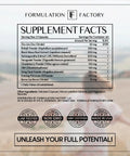 She's Obsessed Vitality Complex With Maca Root And Ashwagandha supplement facts label with ingredients list.