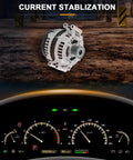 Beefed-Up 180 Amp Alternator Replacement For 135i, 335d, 335i, 335xi, 535i, 12 Volt CW IR IF, 7-Groove Clutch Pulley, drop-in fit
