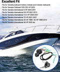 Outboard Ignition Switch Key Assembly For 2 And 4 Stroke Motors, Main Remote Control Box, boat and compatibility list.