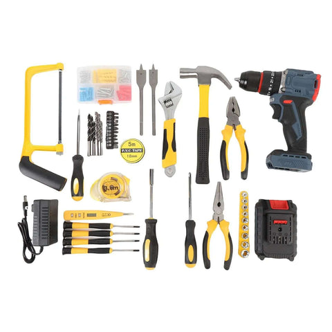 Heavy Duty Brushless Cordless Drill With Badass 45 Nm Torque And 25 Tight Settings Packed With Smooth 2000 Mah Battery Plus Bright Led Light for home DIY jobs and tool kit.