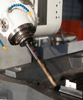 Heavy Duty Pro Grade Cobalt Drill Bit One Eighth Inch M35 High Speed Steel Jobber Length Drill Bit With 135 Degree Point in use