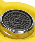 Close-up of 4 Pack Eye Wash Spray Heads Replacement Nozzles for Eyewash Stations in Home Office Lab and Factory with yellow frame