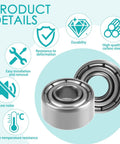 693ZZ Ball Bearings 30 Pack Your Go To Small Shielded Bearings 3x8x4mm For Bike Hubs Skateboards Trolleys Lawn Mowers Motors RC Projects And Other Mechanical Applications, features icons for durability and installation details
