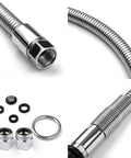 Commercial Sink Sprayer With 45 Inch Flexible Stainless Steel Hose And 1.42 GPM Pre Rinse Valve Ergonomic Handle components