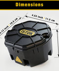 Open Splice Junction Box 6 Pack Kit With 18 Twist On Wire Connectors Pro Grade DIY Electrical Box dimensions displayed