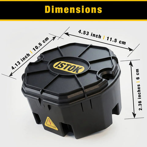 Open Splice Junction Box 6 Pack Kit With 18 Twist On Wire Connectors Pro Grade DIY Electrical Box dimensions displayed