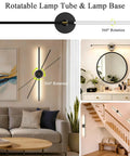Wireless Wall Sconces Set Of Two With 10000Mah Rechargeable Battery Cordless Lights Zero Plug Headaches touch remote controls 360 rotating black finish in various settings.