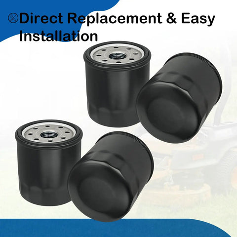 Four Pack 52114 Transmission Filter Replacement for Ferris IS600Z and Wide Brand Compatibility with Ariens Bad Boy Bush Hog Exmark