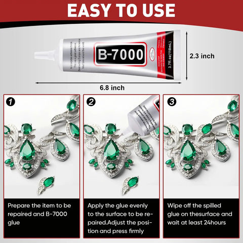 Clear 110ml Precision Tip Glue 4 Pack For Rhinestones Nails Jewelry Shoes And Crafts DIY Fast Drying Strong Hold Dries Clear Ideal Bedazzling Glue For Nail Art And Jewelry Making