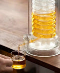 Top Shelf Cold Brew Drip Tower Coffee Maker With Glass Spiral Cooling Tube And Adjustable Faucet, 340ml capacity, brewing iced coffee.