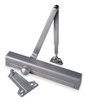 Door Closer 8300 Series Aluminum Rack and Pinion, Heavy-Duty Door Control 8301X689 Silver, Adjustable Spring 1-6, Non-Handed Tri-Style