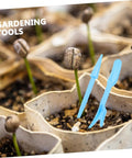12 Piece Bonsai Tool Set For Succulents And Seedlings Durable Garden Hand Tools For Transplanting Pruning And Plant Maintenance Great For Small Spaces Indoor Gardens And Plant Lovers, blue plastic tools in seed trays