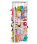 Stuffed Animal Storage Zoo Holder Space Saving Vertical PVC Toy Organizer With Elastic Net And Band For Playroom Bedroom Or Nursery Extra Large Capacity Cage White Durable Frame Great For Kids Toys And Tidy Rooms