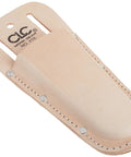 Heavy Duty Pliers Tool Holder Belt Pouch Closed End Leather Case Tan Molded Leather Retains Shape Fits Belts Up To Two And A Quarter Inches Great For Pliers Snips And Pruning Shears