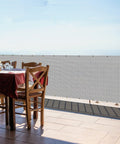 Balcony Privacy Screen For Decks And Patios No Fuss Install With 200 GSM HDPE Fencing Cover 95 Percent Sun Block And Breathable Weave