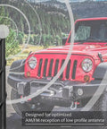 Jeep Wrangler Antenna Replacement For JL JK JT Gladiator 2007 Through 2025 7 Inch Short Antenna with Strong Reception on Jeep