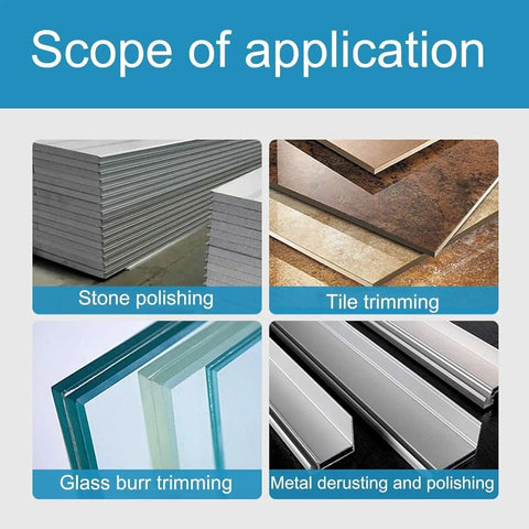 Applications of Electroplated Diamond Sanding Paper Sheet Pad 60 Grit 4 Inch Hook And Loop Backing for various surfaces