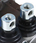 Close-up of ports on 2 Spool Hydraulic Directional Control Valve 11 GPM 3625 PSI with SAE Ports for heavy-duty use
