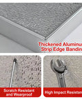 Heavy Duty Magnetic Heat Shield Mat Self Adhesive For Kitchen Setup Custom Cut Fireproof Aluminum Insulation Panel showing thick edge banding.