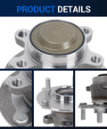 512570 Rear Wheel Hub And Bearing Assembly Replacement For Honda Civic 2016 To 2021 And Insight 2019 To 2022 With Five Lugs