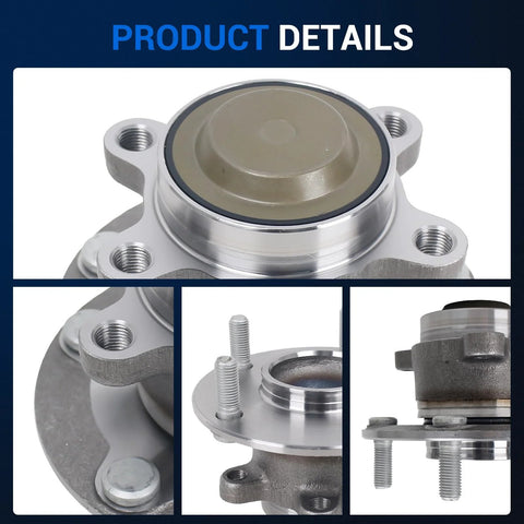 512570 Rear Wheel Hub And Bearing Assembly Replacement For Honda Civic 2016 To 2021 And Insight 2019 To 2022 With Five Lugs