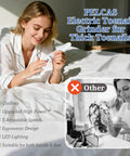 PELCAS Electric Toenail Grinder for Thick Toenails, cordless with five adjustable speeds, ergonomic design, LED light.