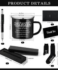 Engineer Gift Set For Men Includes 12 Oz Enamel Mug Socks Ballpoint Pen With Gift Box Thank You Card And Envelope Dope Gift For Engineers