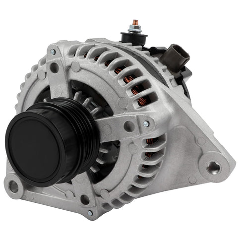 High Output 100Amp 12V Alternator For Toyota Camry 2.5L 2012-2015 RAV4 2.5L 2009-2012 Scion tC 2.5L 2011-2016 Bolt-On Plug-And-Play Replaces 11402 104210-2270 Auto Part, front view