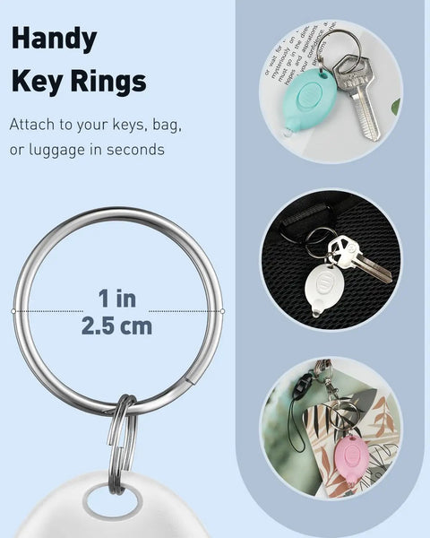 5 Pack LED Keychain Flashlights, 12 Lumen Mini Pocket Lights For Outdoor Work Camping And Hiking, handy key rings attached