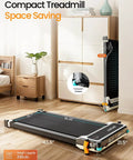 Dual-Sided Walking Pad Treadmill With Incline And Shiatsu Foot Massager, 2-In-1 Under Desk Cardio Machine For Home Office