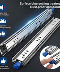 Beefed Up Heavy Duty Full Extension Drawer Slides Set For Cabinets And RVs Side Mount Ball Bearing Rails Metal Construction