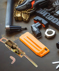 Beefy Heavy Duty Truck Trailer Gate Latch With Spring Toggle Clamp, yellow base plate, industrial use tools around