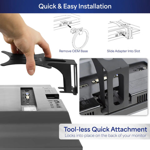 Quick Attach VESA Adapter Plate Mount For Acer And ViewSonic Monitors Supporting R240HY bidx SB220Q RT240Y R221Q RT270 G227HQL