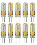 10-pack G4 LED Bulbs BiPin Base Landscape Lights 12V 1.5W Warm White 3000K 9mm x 35mm Non Dimmable Replacement For Halogen JC