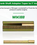 Crank shaft taper adapter, zinc-plated steel; converts 7/8 to 1 inch shaft, two pieces shown
