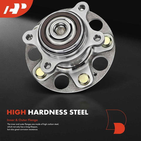 Rear Wheel Bearing and Hub Assembly for Honda Civic 2006 2011 L4 1.8L FWD With Four Wheel ABS 5 Lug Fit, top view