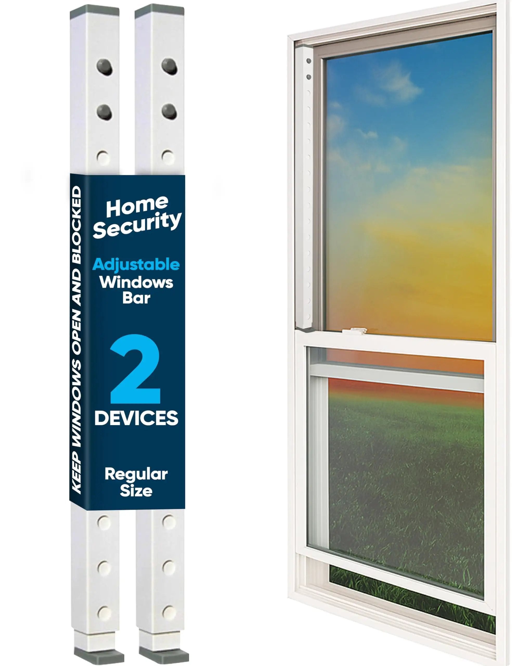 Adjustable Window Security Bar And Lock – Easy Install